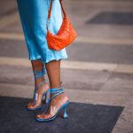 Sandali infradito con cinturino in pelle blu/lacci alla caviglia.| lecceshoes scarpe ed accessori | Lecceshoes shop online