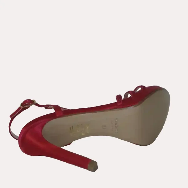 Sandalo strass rosso Setterose | lecceshoes shop online