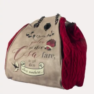 Outlet borse Online | Sacca con doppio manico e frase iconica "Quando qualcuno mi dice cosa fare, io gli dico dove andare.." Le Pandorine | Lecceshoes Shop Online