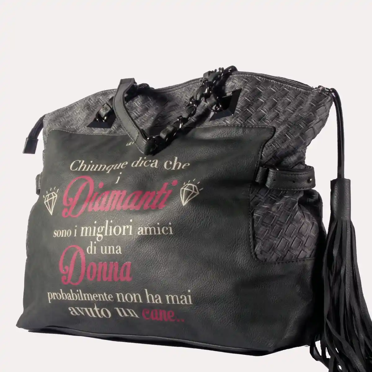 Shopping Verde Le Pandorine in ecopelle intrecciata - outlet borse online